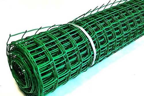Садовая решетка Ф-60, рулон 1х10 м, ячейка 50х60 мм, плотность 250 г/м2, зеленая