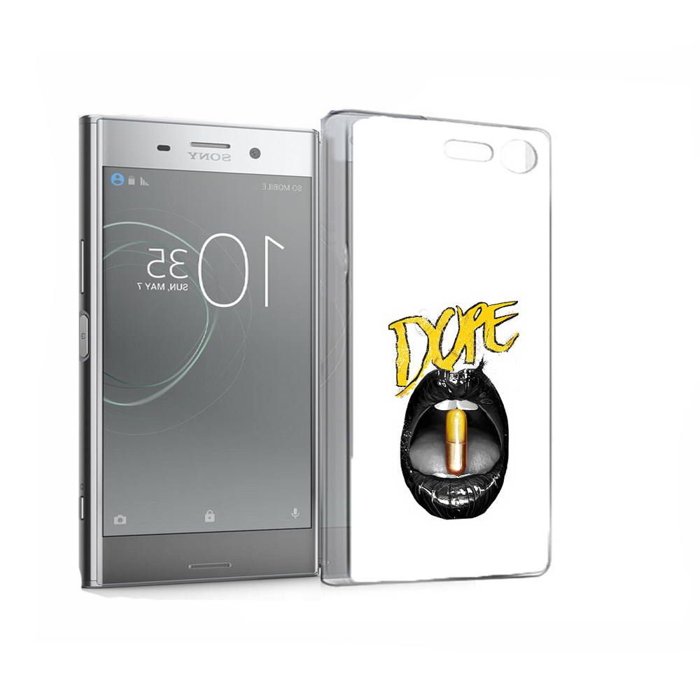

Чехол MyPads Tocco для Sony Xperia XZ Premium губы (PT67145.226.303), Прозрачный, Tocco