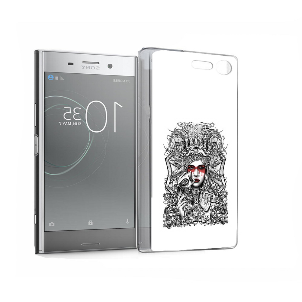 

Чехол MyPads Tocco для Sony Xperia XZ Premium грусная девушка (PT67145.226.302), Прозрачный, Tocco