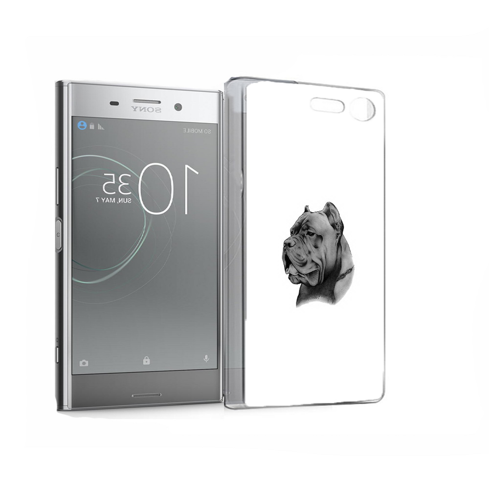 

Чехол MyPads Tocco для Sony Xperia XZ Premium грозный бульдог (PT67145.226.300), Прозрачный, Tocco