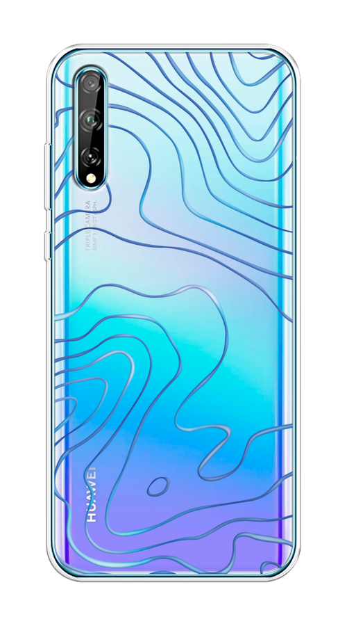 

Чехол на Huawei Y8p/P Smart S "Blue lines", 6103450-1