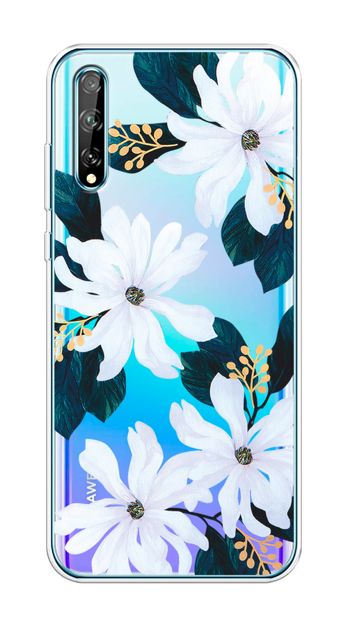 

Чехол на Huawei Y8p/P Smart S "Delilah Flower", Зеленый;белый, 6103450-1