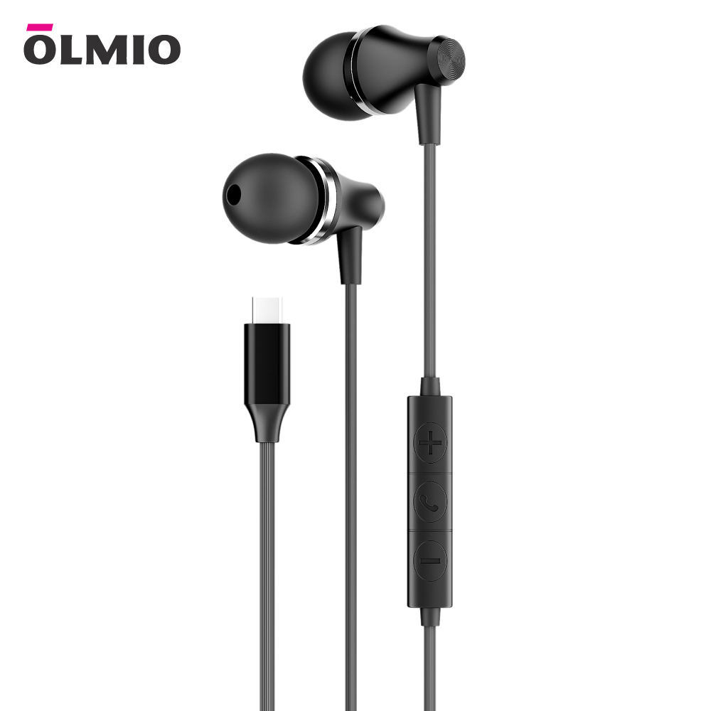 Проводные наушники Olmio MC-Pro Black (046570)