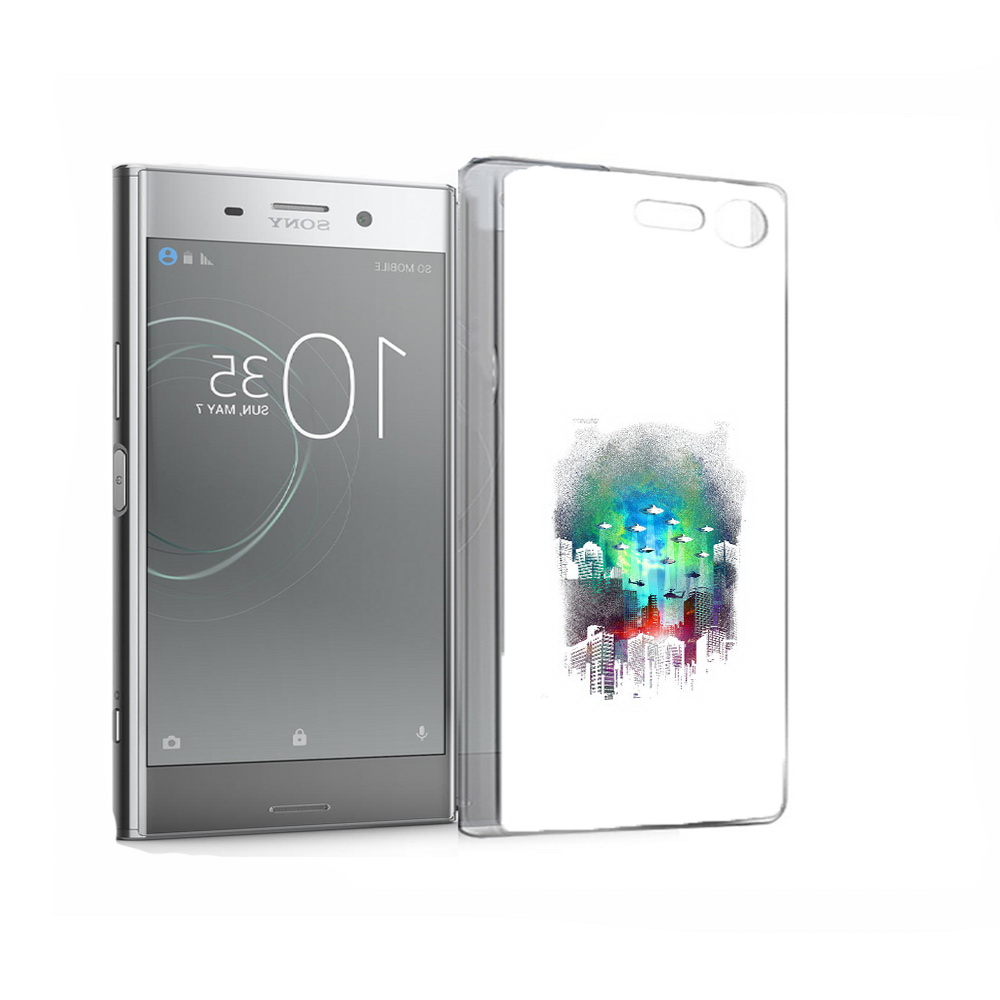 

Чехол MyPads Tocco для Sony Xperia XZ Premium город в свечении (PT67145.226.296), Прозрачный, Tocco