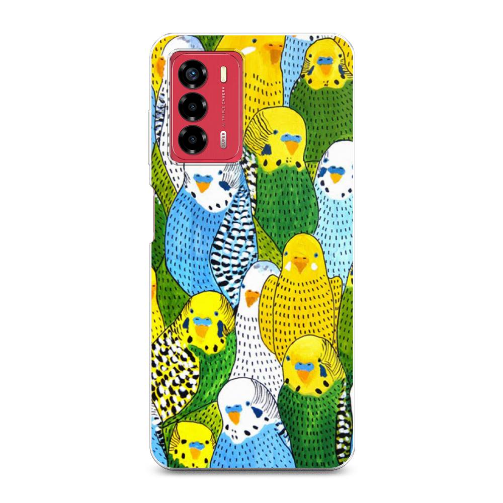 

Чехол Awog на ZTE Blade V40 Vita / ЗТЕ Блэйд V40 Vita "Попугаи", 135650-1
