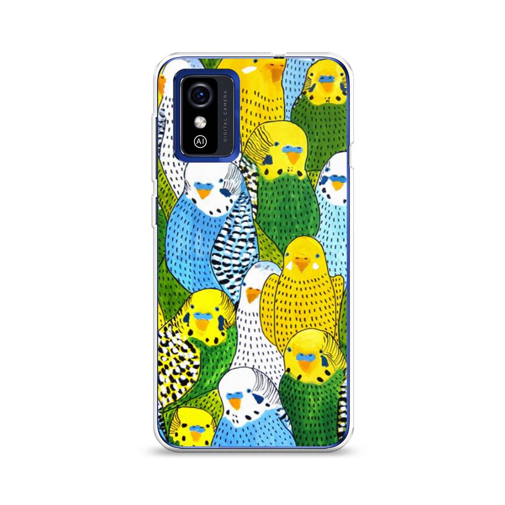 

Чехол Awog на ZTE Blade L9 / ЗТЕ Блэйд L9 "Попугаи", Разноцветный, 135250-1