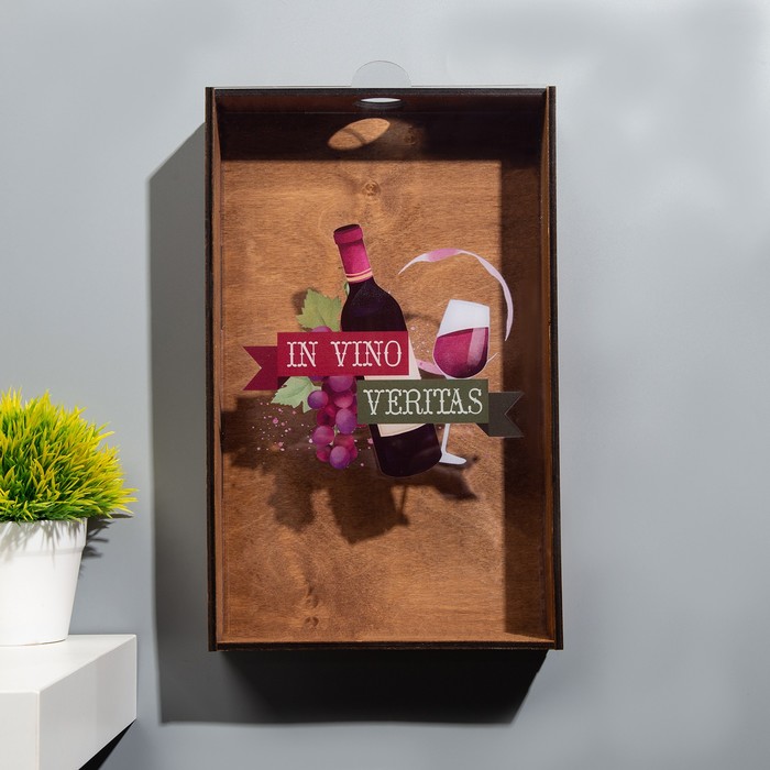 

Копилка для винных пробок Дарим Красиво In vino veritas 33х20х2,5 см