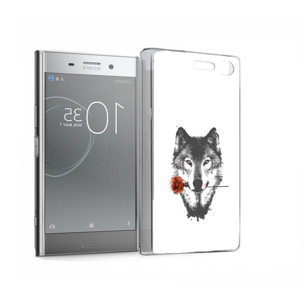 

Чехол MyPads Tocco для Sony Xperia XZ Premium волк с розой (PT67145.226.270), Прозрачный, Tocco