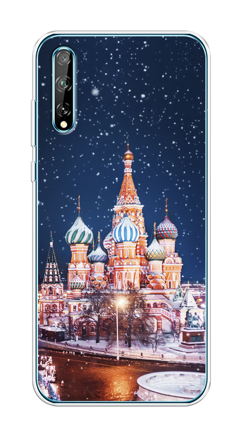 

Чехол на Huawei Y8p/P Smart S "Москва 1", Коричневый;синий;белый, 6103450-1