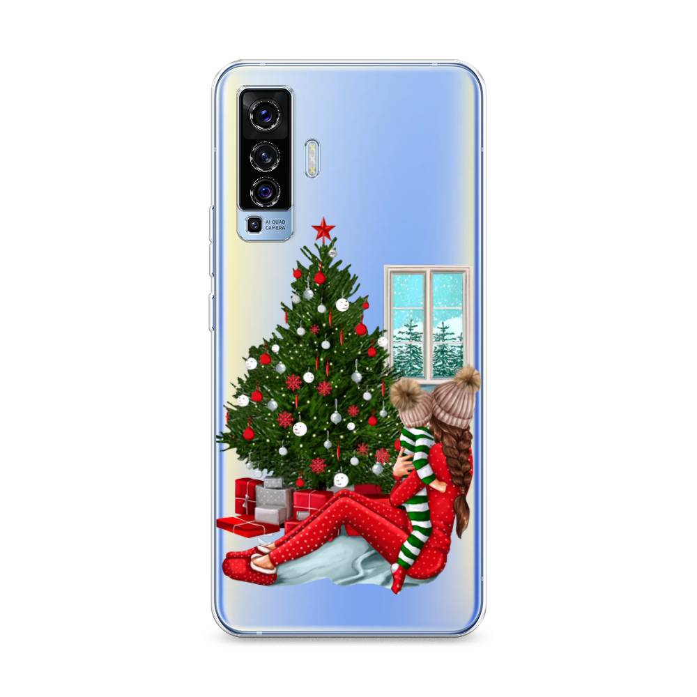 

Чехол на Vivo X50 "Новый год с мамой", Красный;зеленый;голубой, 262250-6