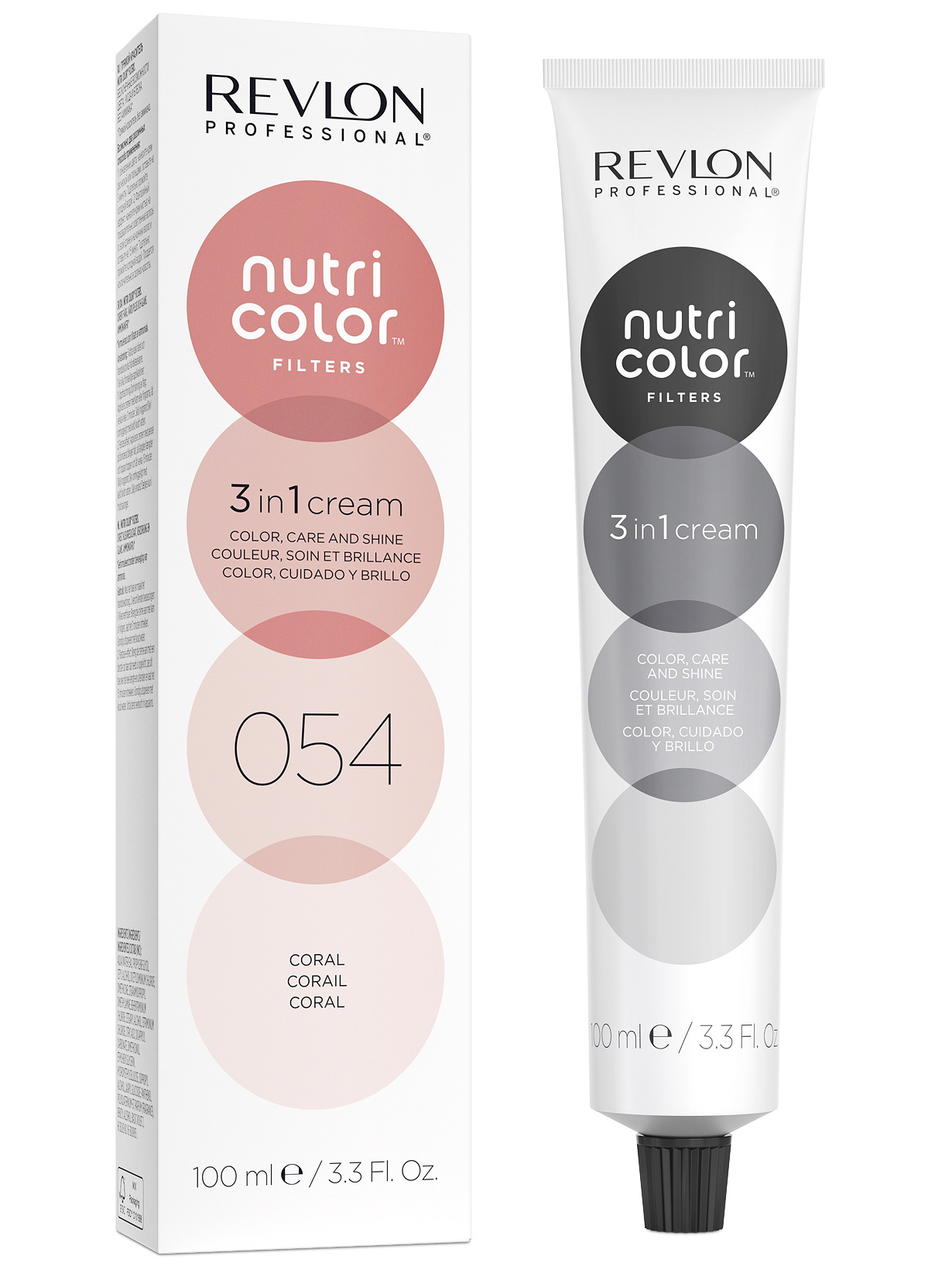 фото Прямой краситель revlon professionall nutri color filters для тонирования 054 коралл 100мл