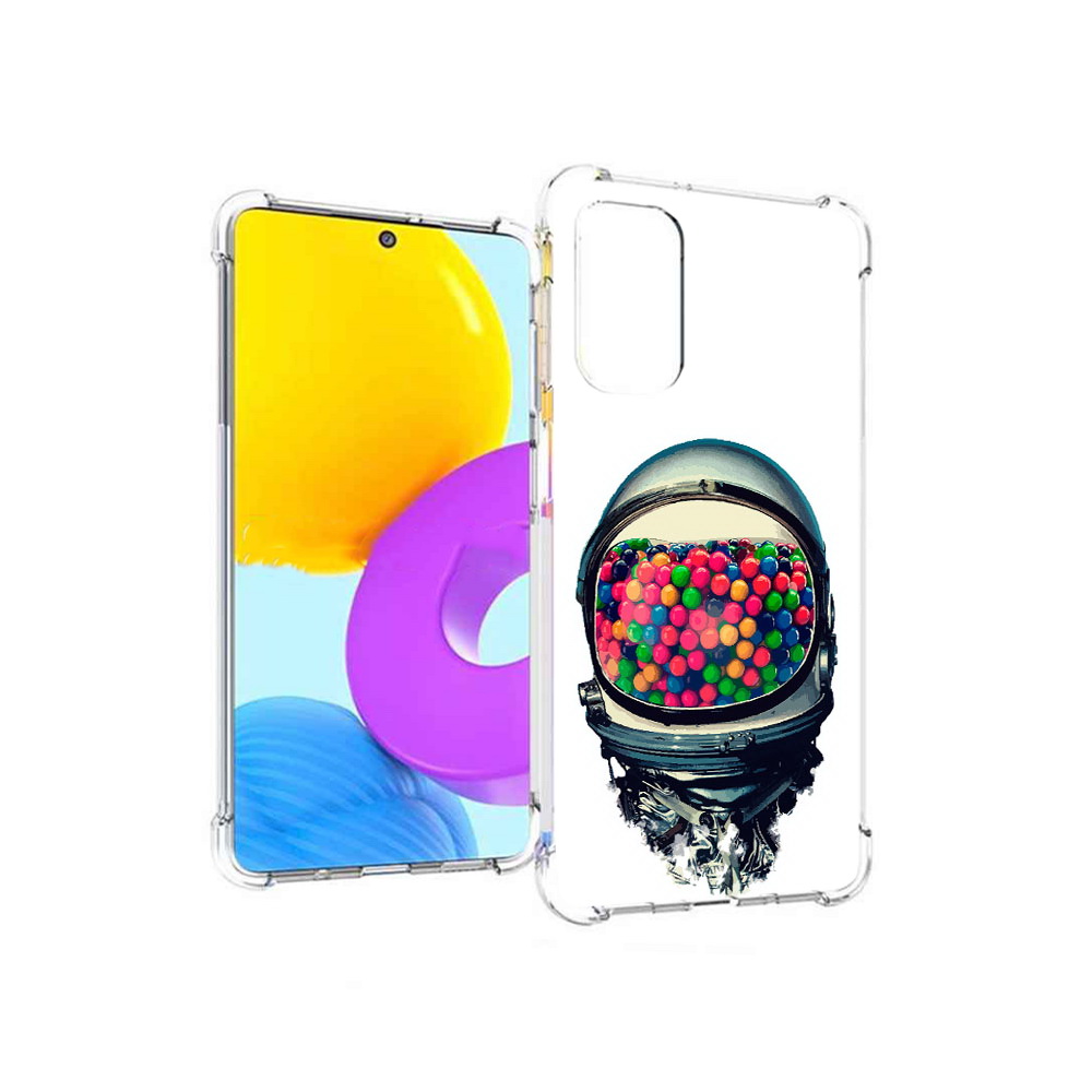 

Чехол MyPads Tocco для Samsung Galaxy M52 5G шлем космонавта (PT226932.542.700), Прозрачный, Tocco