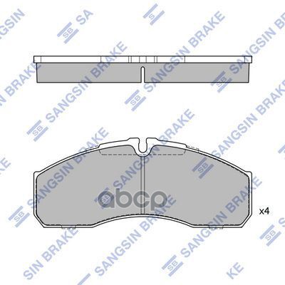 

Тормозные колодки Sangsin brake дисковые SP4416