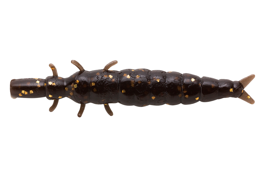 

Приманка Nikko Caddisfly Larvae S 23мм #Brown Gold Glitter