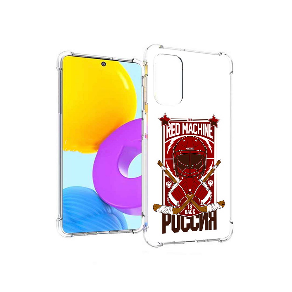 

Чехол MyPads Tocco для Samsung Galaxy M52 5G хоккей россия (PT226932.542.666), Прозрачный, Tocco
