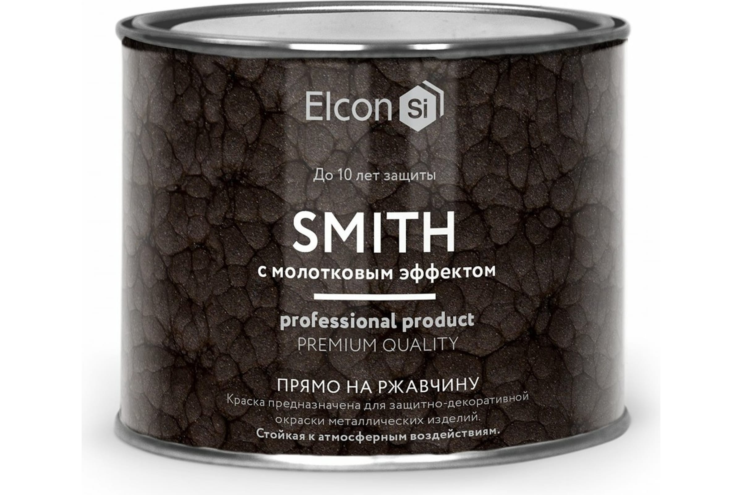 Быстросохнущая краска по металлу Elcon Smith серебро 04 кг 1553₽