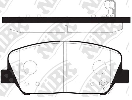 

Тормозные колодки NiBK передние pn11001
