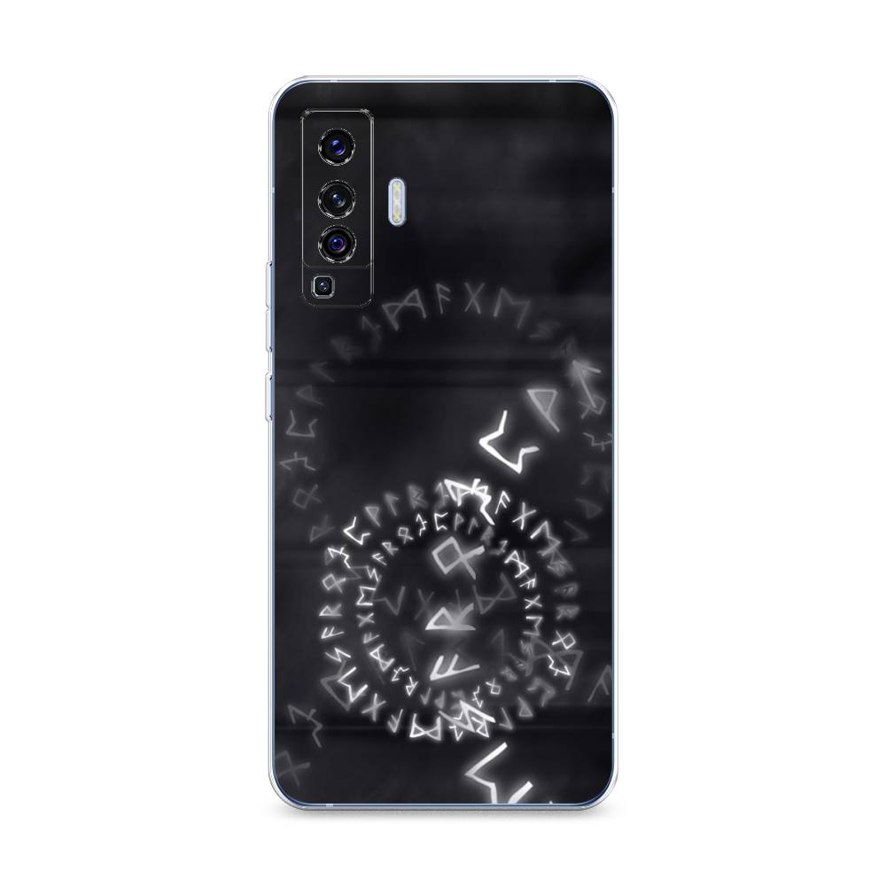 

Чехол на Vivo X50 "Руны", Серый;черный, 262250-3