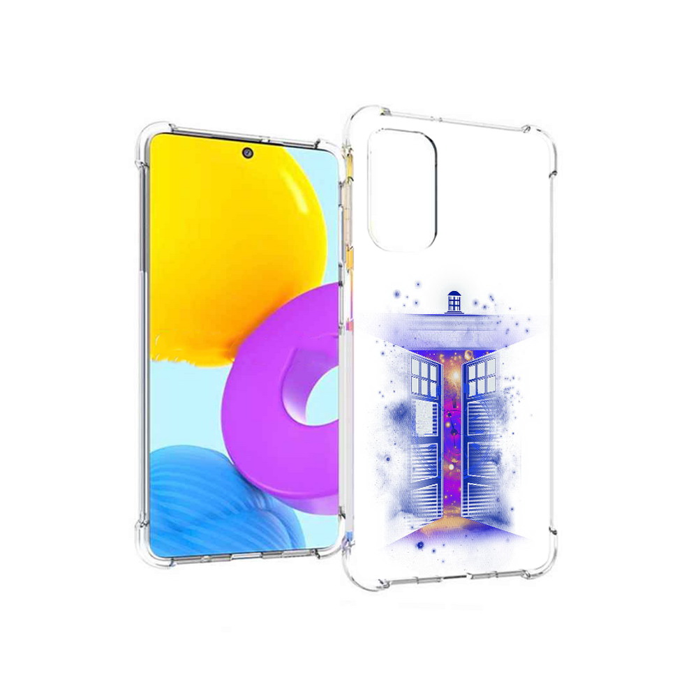 Чехол MyPads Tocco для Samsung Galaxy M52 5G фиолетовый уголок абстракция