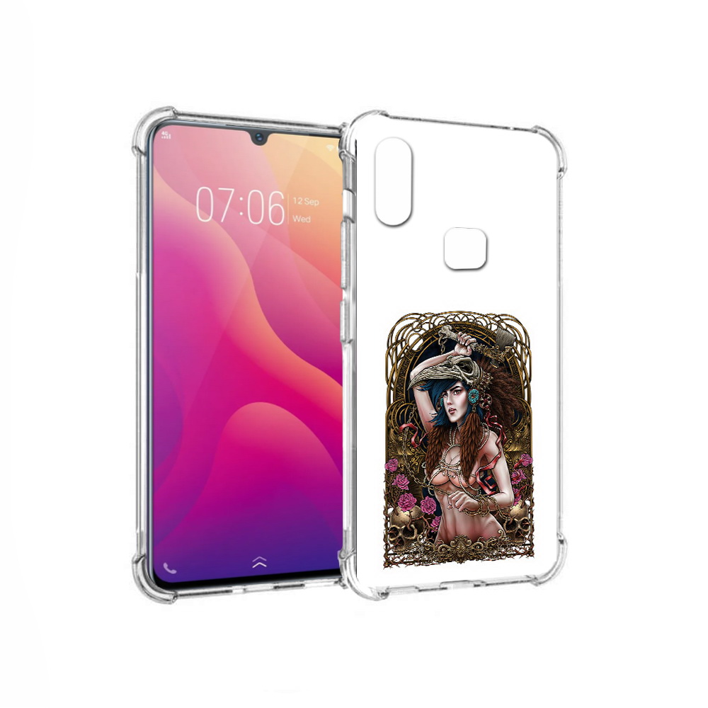 

Чехол MyPads Tocco для Vivo V11i красивая девушка рисунок (PT119353.424.407), Прозрачный, Tocco