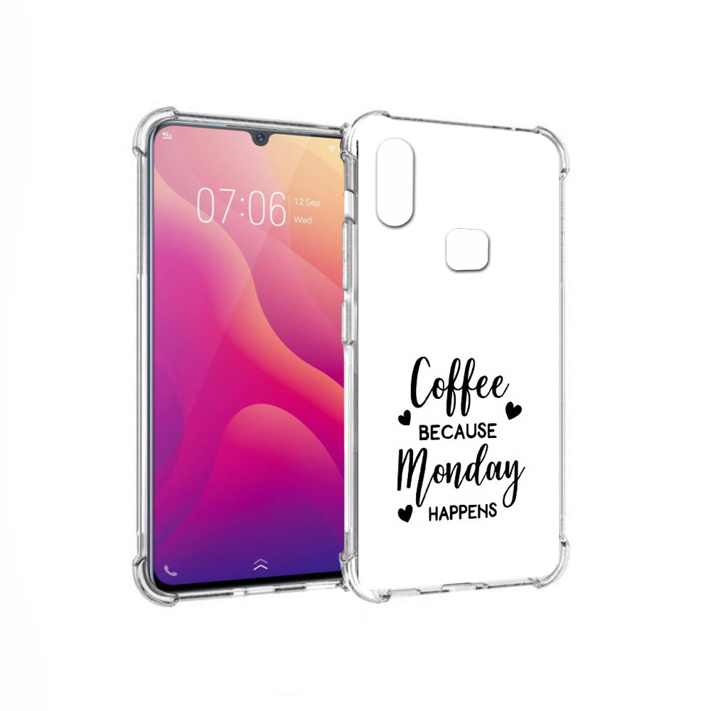

Чехол MyPads Tocco для Vivo V11i кофе и понедельник стал счастливым (PT119353.424.402), Прозрачный, Tocco