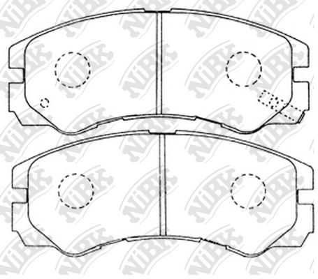 

Тормозные колодки NiBK передние pn4258