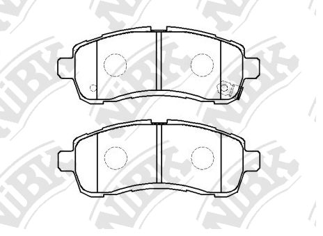 

Колодки тормозные дисковые передн. MAZDA Demio 1.3/1.5L DE3AS/DE3FS/DY5FS 07-