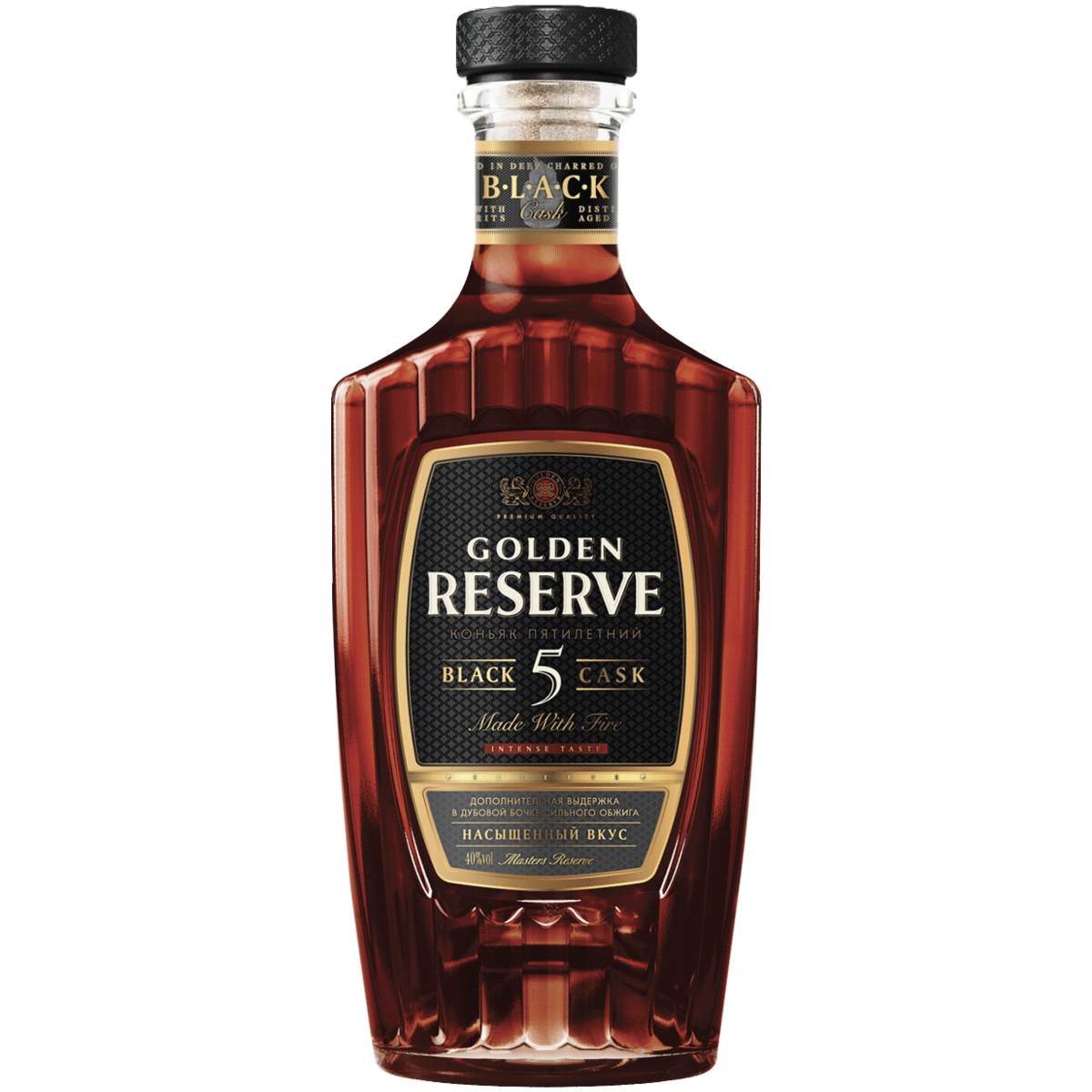 фото Коньяк golden reserve black cask 5 лет 0,25 золотой резерв