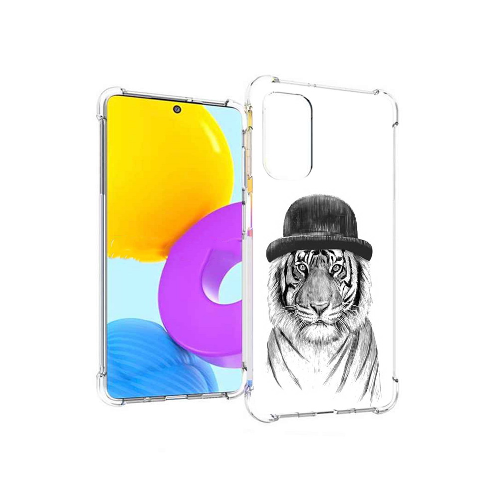 Чехол MyPads Tocco для Samsung Galaxy M52 5G тигр британец (PT226932.542.641)