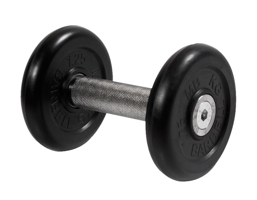 

Гантель MB Barbell черная неразборная 3,5кг MB-FdbM-B3,5