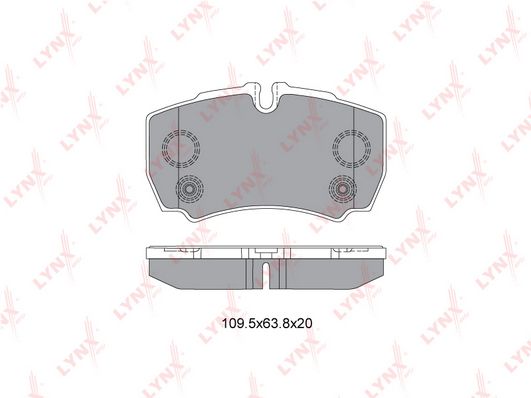 

Тормозные колодки LYNXauto задние bd3035