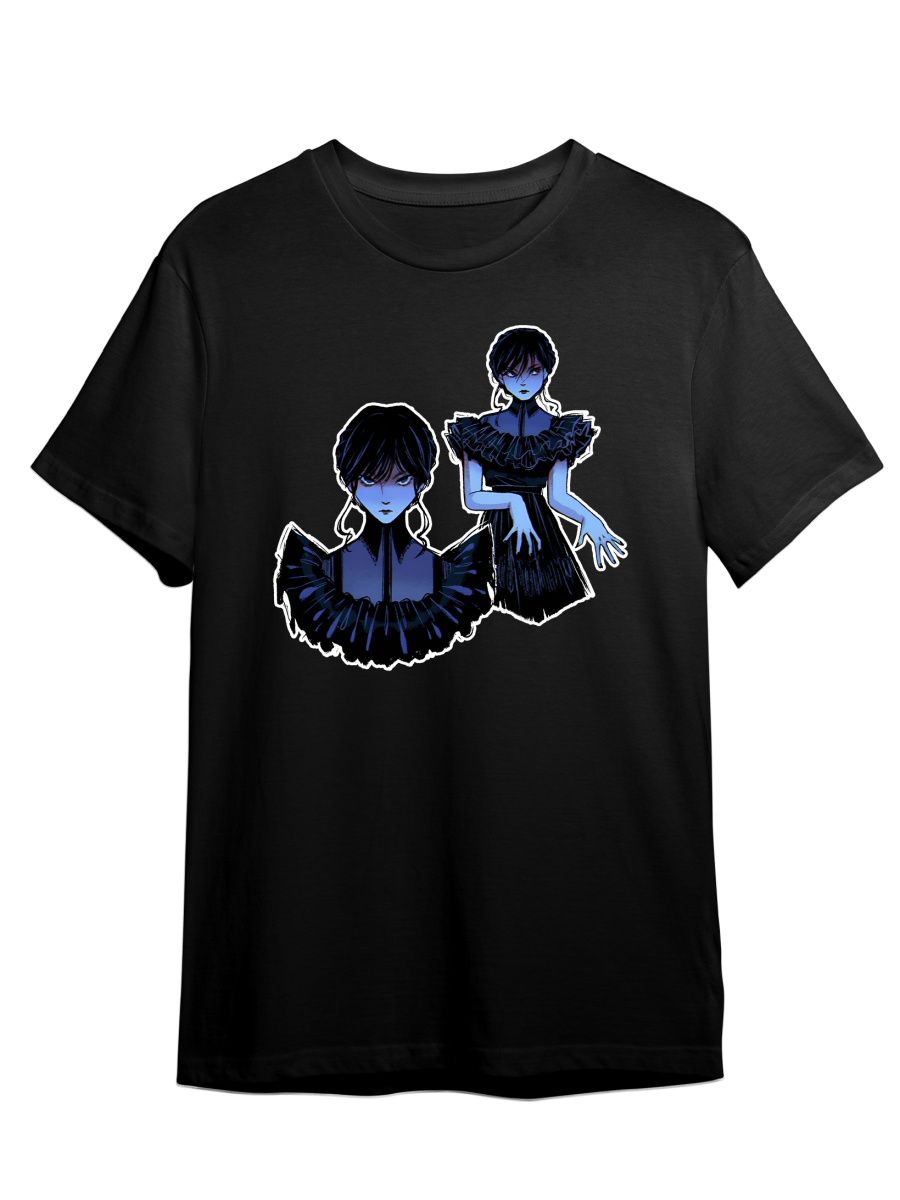 

Футболка унисекс СувенирShop Wednesday/Уэнсдэй/Венсдей 28 черная 4XL, "Wednesday/Уэнсдэй/Венсдей" 28