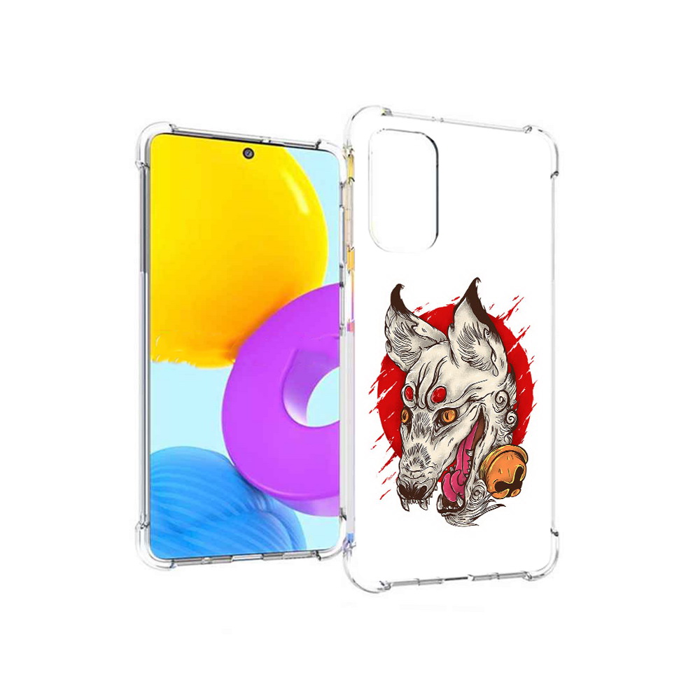 

Чехол MyPads Tocco для Samsung Galaxy M52 5G страшная собака (PT226932.542.627), Прозрачный, Tocco
