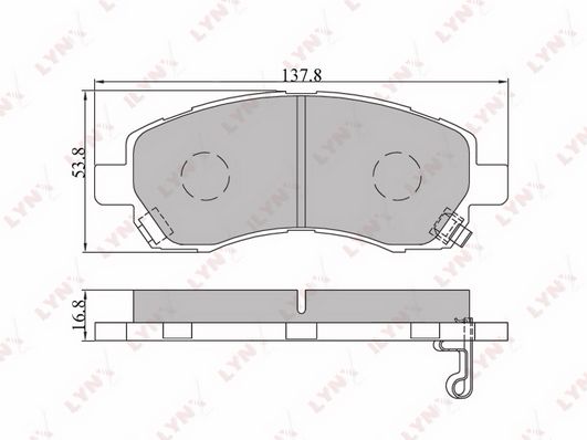 

Тормозные колодки LYNXauto передние дисковые bd7105
