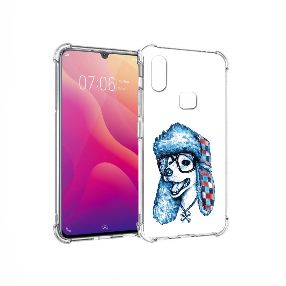 

Чехол MyPads Tocco для Vivo V11i зимний пес (PT119353.424.362), Прозрачный, Tocco