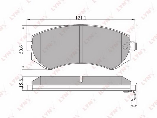 

Тормозные колодки LYNXauto передние дисковые bd5710