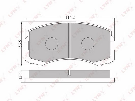 

Тормозные колодки LYNXauto передние дисковые bd5503