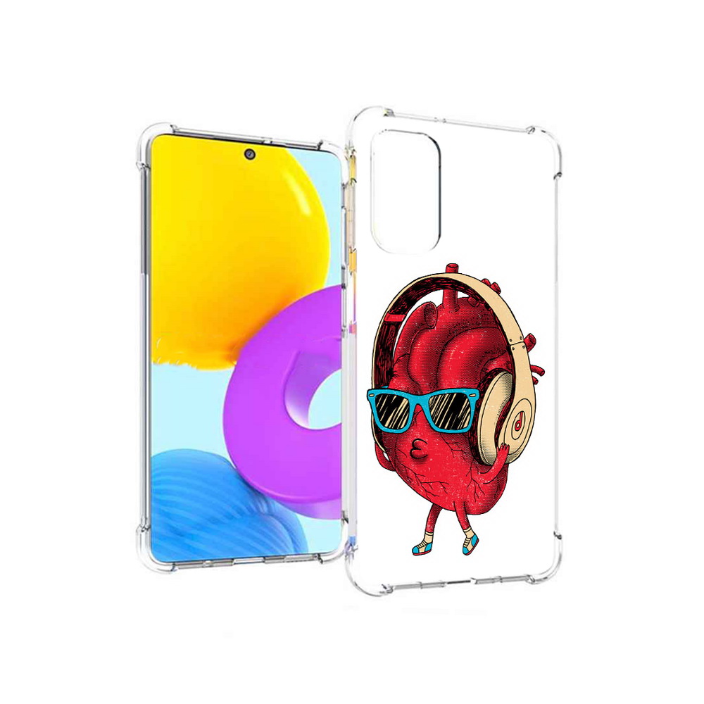 

Чехол MyPads Tocco для Samsung Galaxy M52 5G слушай сердце (PT226932.542.609), Прозрачный, Tocco