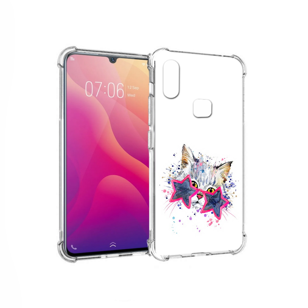 

Чехол MyPads Tocco для Vivo V11i звездные очки (PT119353.424.353), Прозрачный, Tocco