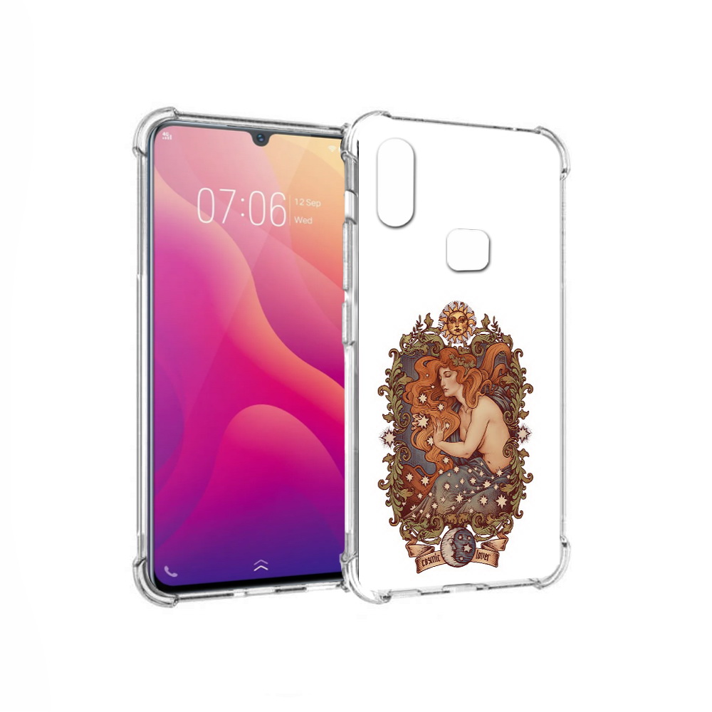 

Чехол MyPads Tocco для Vivo V11i звездная девушка абстракция (PT119353.424.351), Прозрачный, Tocco