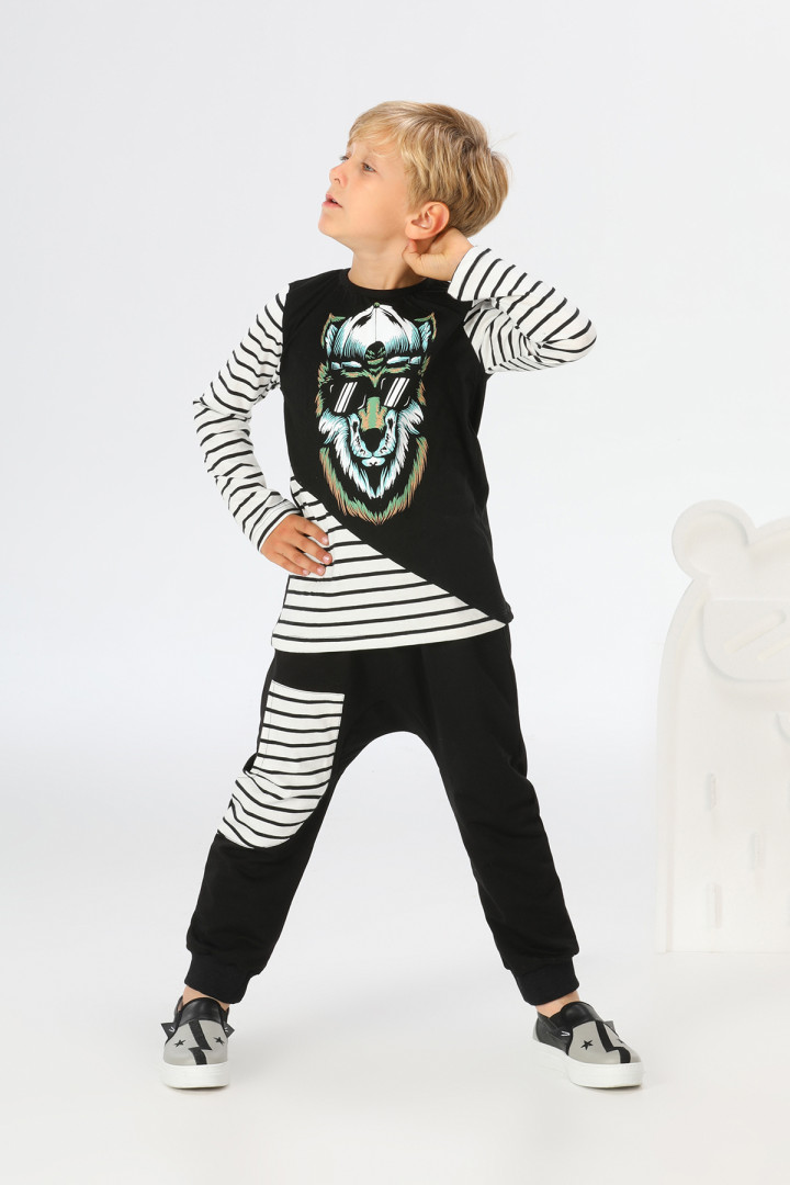 

Костюм Lupia Kids р. 4-5 лет Мультиколор, 115 (доставка из-за рубежа), Черный;белый, 115