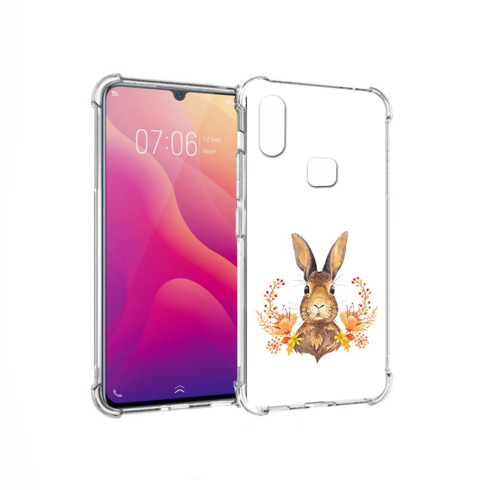 

Чехол MyPads Tocco для Vivo V11i зайка в цветах (PT119353.424.349), Прозрачный, Tocco