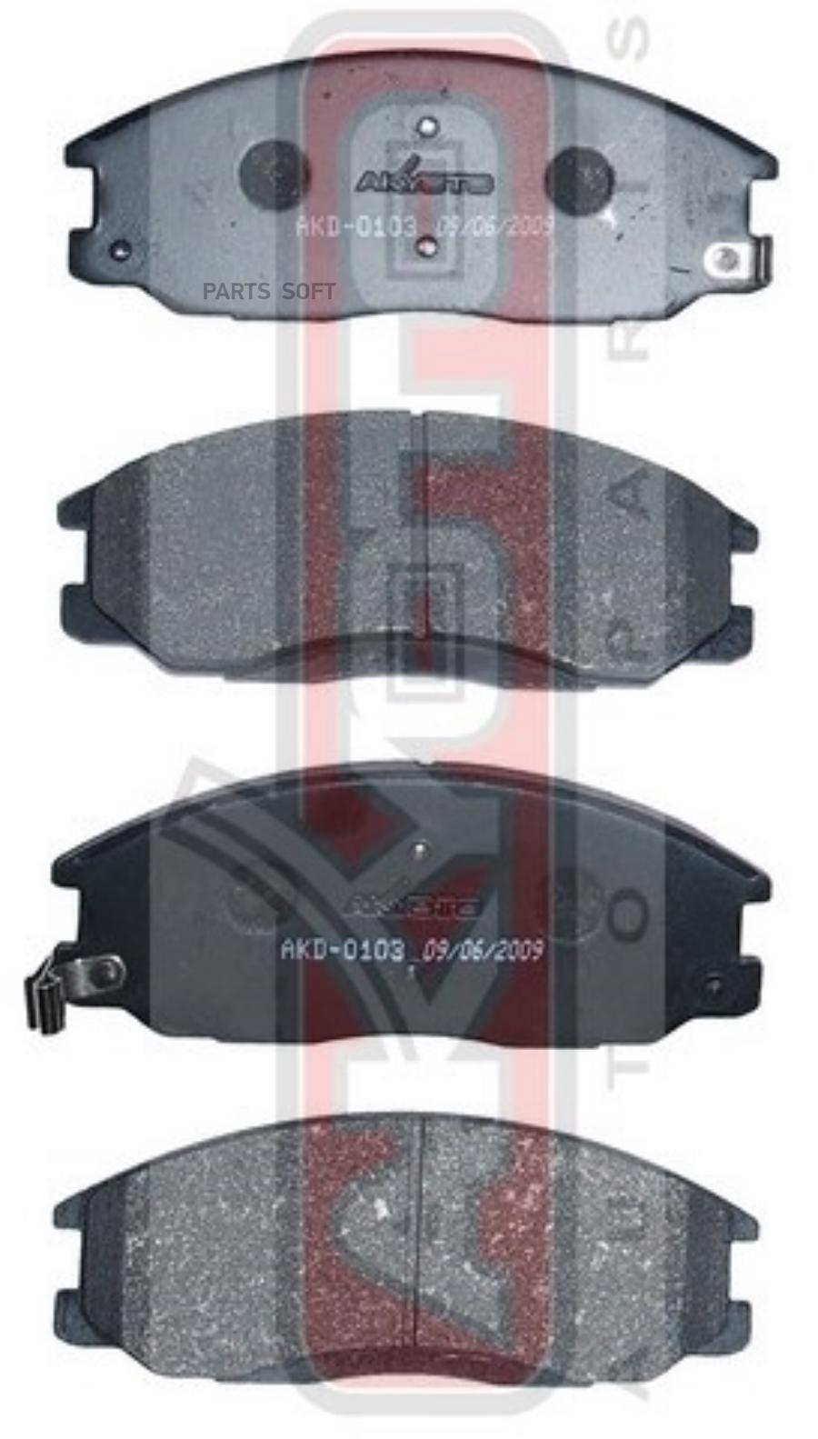 

Тормозные колодки Akyoto передние дисковые AKD0103
