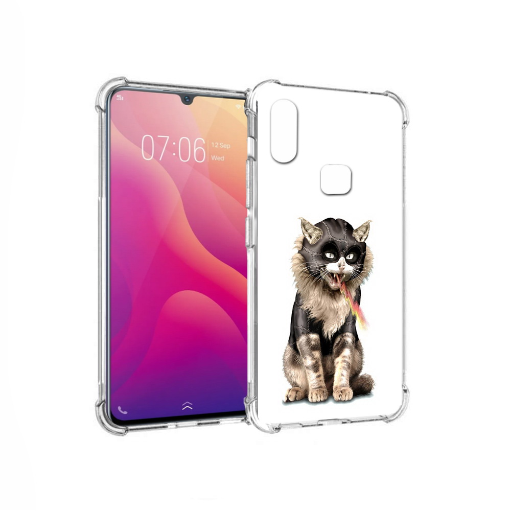 

Чехол MyPads Tocco для Vivo V11i дьяволский кот (PT119353.424.341), Прозрачный, Tocco