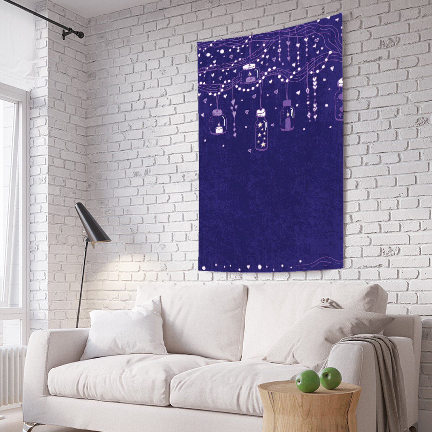 

Вертикальное фотопанно на стену JoyArty Баночки с сердечками 150x200 см, Баночки с сердечками