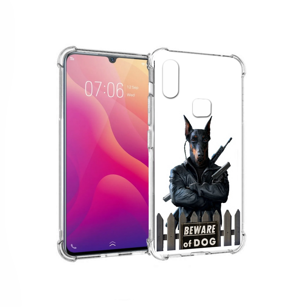 

Чехол MyPads Tocco для Vivo V11i доберман (PT119353.424.332), Прозрачный, Tocco