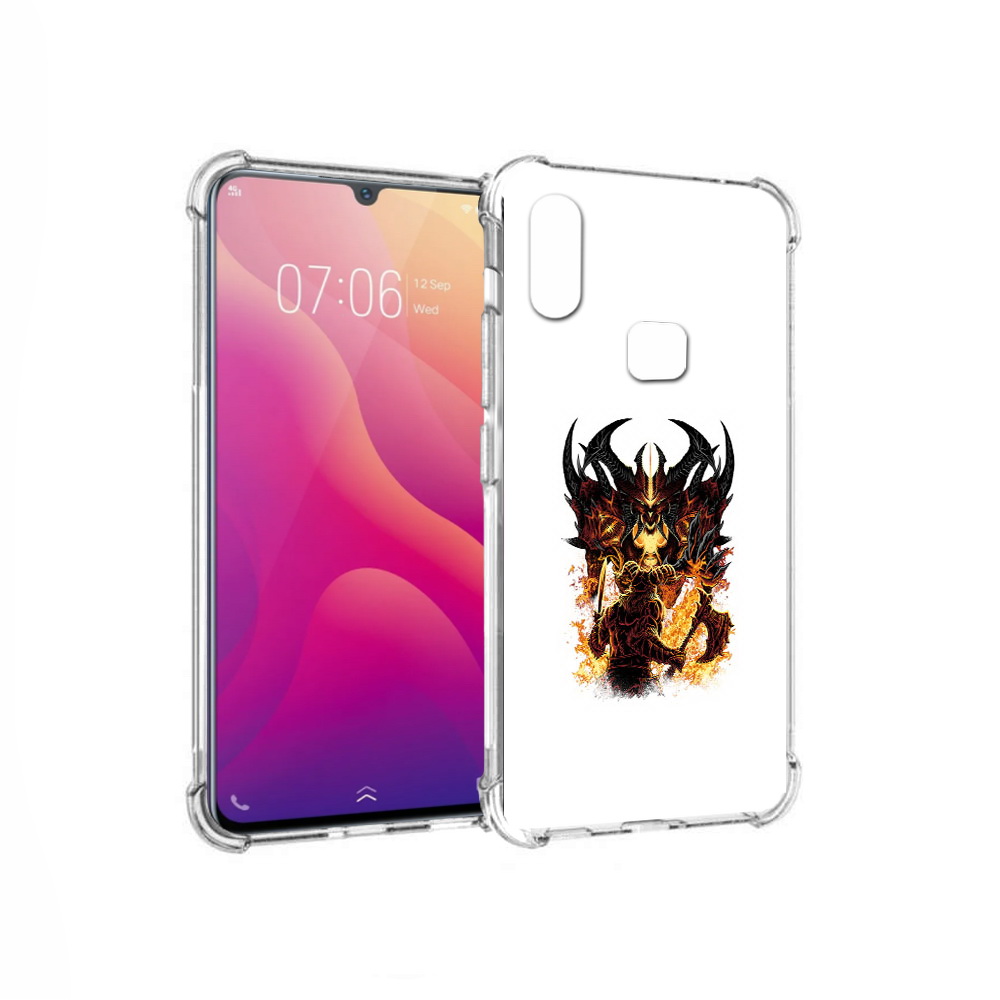 

Чехол MyPads Tocco для Vivo V11i демон shadow fiend (PT119353.424.318), Прозрачный, Tocco