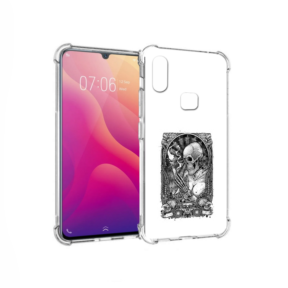 

Чехол MyPads Tocco для Vivo V11i девушка скелет (PT119353.424.316), Прозрачный, Tocco