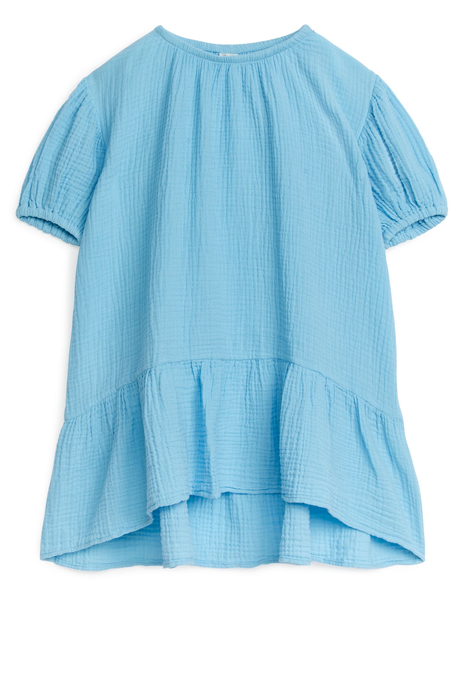 Платье из хлопкового муслина ARKET для девочек 128 Светло-синий (доставка из-за рубежа)