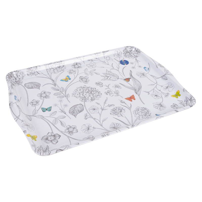 

Поднос Easy Life Fleurs Et Papillons 46x32см